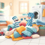 Ilustrácia k rozprávke: Dobrodružstvo Pásičky a Bodky: Záhada stratenej ponožky