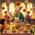 Ilustrácia k rozprávke: Zuzkina záhada v reštaurácii pani Gulášovej: Prečo každé telo potrebuje svoje palivo?
