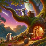 Ilustrácia k rozprávke: Lila a Filip: Dobrodružstvo na Planéte Bublín