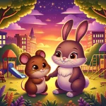 Ilustrácia k rozprávke: Malá myška Pipa a tajomné svetielkujúce kvety