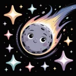 Ilustrácia k rozprávke: Kométa Kora a jej skryté svetlo