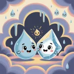 Ilustrácia k rozprávke: Ako sa zrodil blesk a hrom: Magický príbeh z búrkového mraku