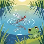 Ilustrácia k rozprávke: Tancujúca korčuliarka a tajomstvo vodnej kože