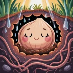 Ilustrácia k rozprávke: Malé semienko Filipko objavuje svet - Príbeh o prvých krokoch do života