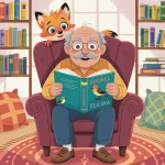 Ilustrácia k rozprávke: Kamarátka menom Šošovka: Ako lupa pomohla dedovi odhaliť tajomstvá svetla