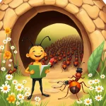 Ilustrácia k rozprávke: Malý matematik z Mraveniska