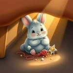 Ilustrácia k rozprávke: Chĺpok a tajomstvá pod pohovkou: Príbehy malých spomienok
