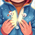 Ilustrácia k rozprávke: Zúbková vojna na Miškovej bunde: Príbeh zázračného zipsu
