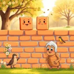 Ilustrácia k rozprávke: Cifro a Kvapka: Dobrodružstvo v múre, ktorý drží pokope celý svet